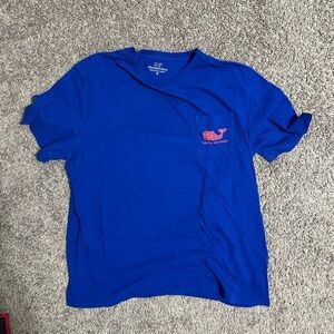 Vineyard Vines Royal Blue Tee with Coral Logo